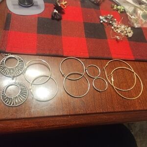 Hoop Earrings Bundle Of 5
